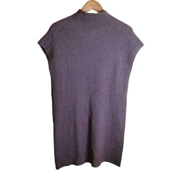 Joie Wool & Cashmere Ribbed Brown Tunic Sweater Size Medium - Picture 3 of 9